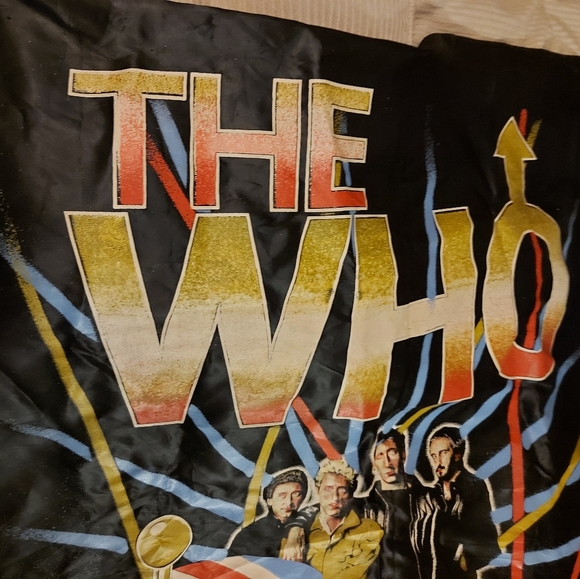 The Who Silk Flag Heavily Screened and Aged mid 1970's - Picture 2 of 10